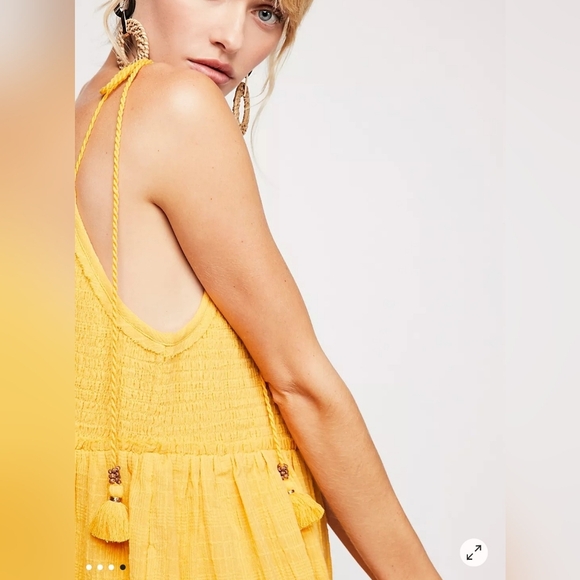 Frew People Sunderched Yellow Summer Dress Size XS - Picture 3 of 6